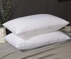 A Pair Of Fibre Pillows -white