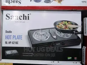 Saachi Double Coil Hot Plate - Black