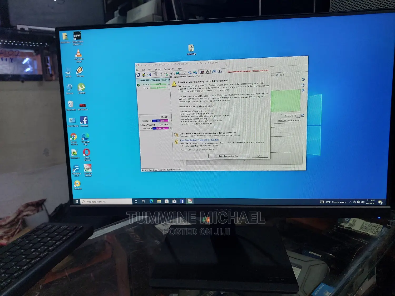 Ips Bezeless Monitor 22 Inches