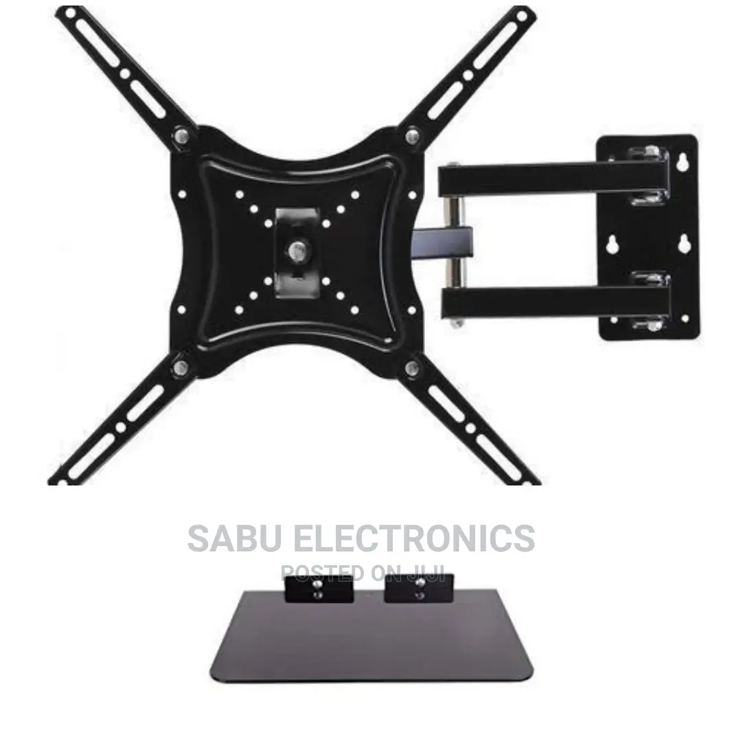 Pack of Rotating TV Mount + DVD/Decoder Wall Mount