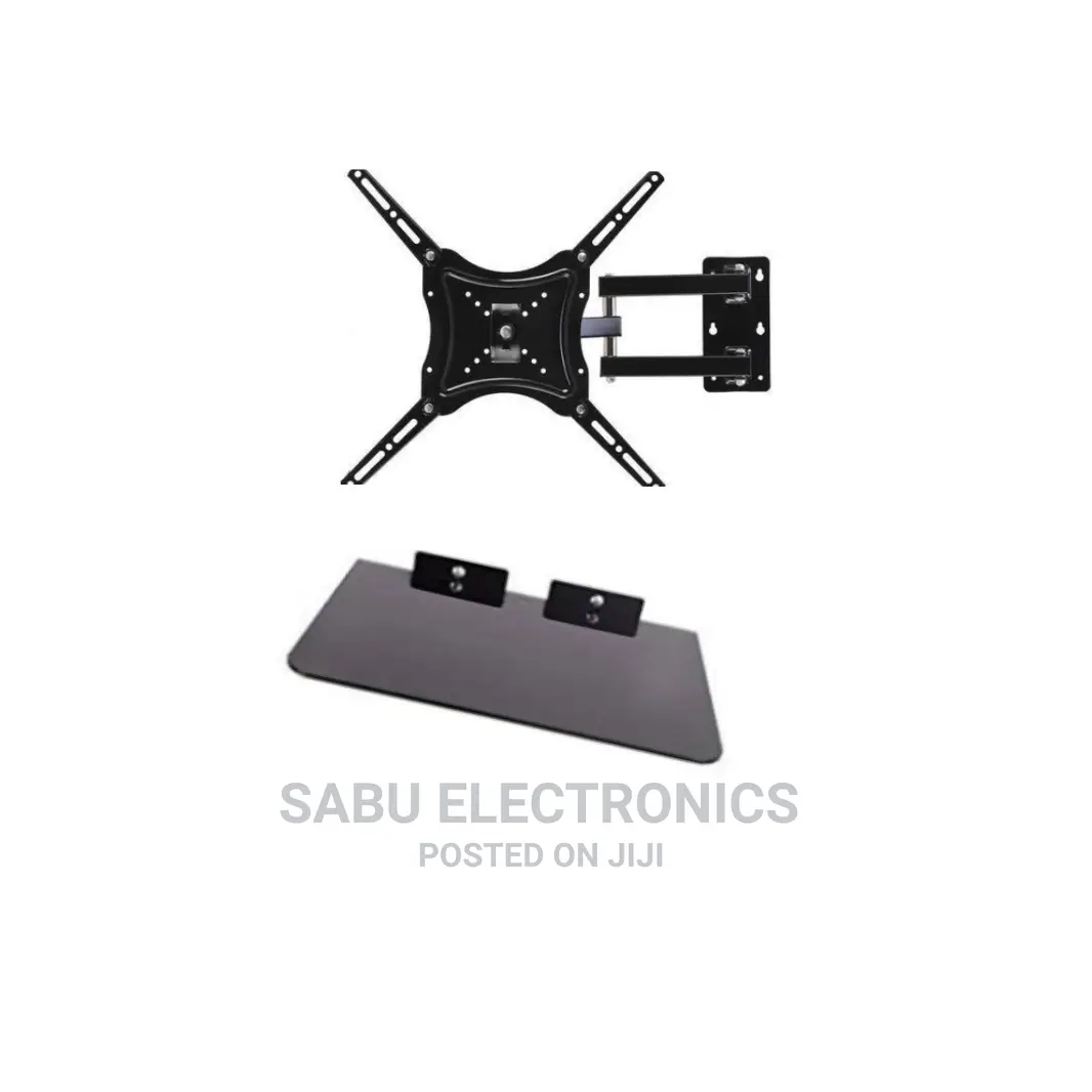 Pack of Rotating TV Mount + DVD/Decoder Wall Mount