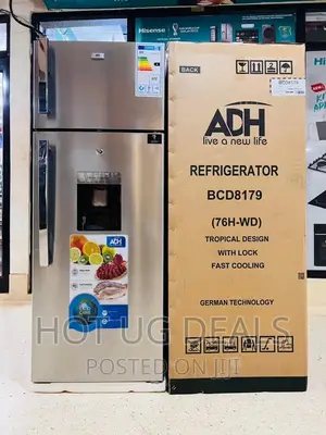 ADH 276 Liters Refrigerator With Water Dispenser – Silver