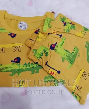 2pc Unisex Kids Night Wear ( 5 - 9 Years) - Multicolor