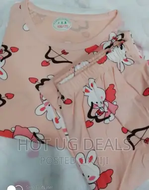 2pc Unisex Kids Night Wear ( 5 - 9 Years) - Multicolor