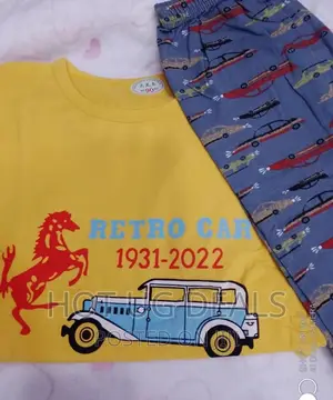 2pc Unisex Kids Night Wear ( 5 - 9 Years) - Multicolor