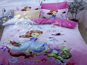 4x6 3pcs Children’S Princess Sofia Duvet Bedding Set - Pink