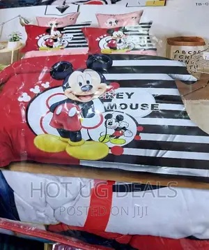 4x6 3pcs Children's Mickey Mouse Duvet Set - Multicolour