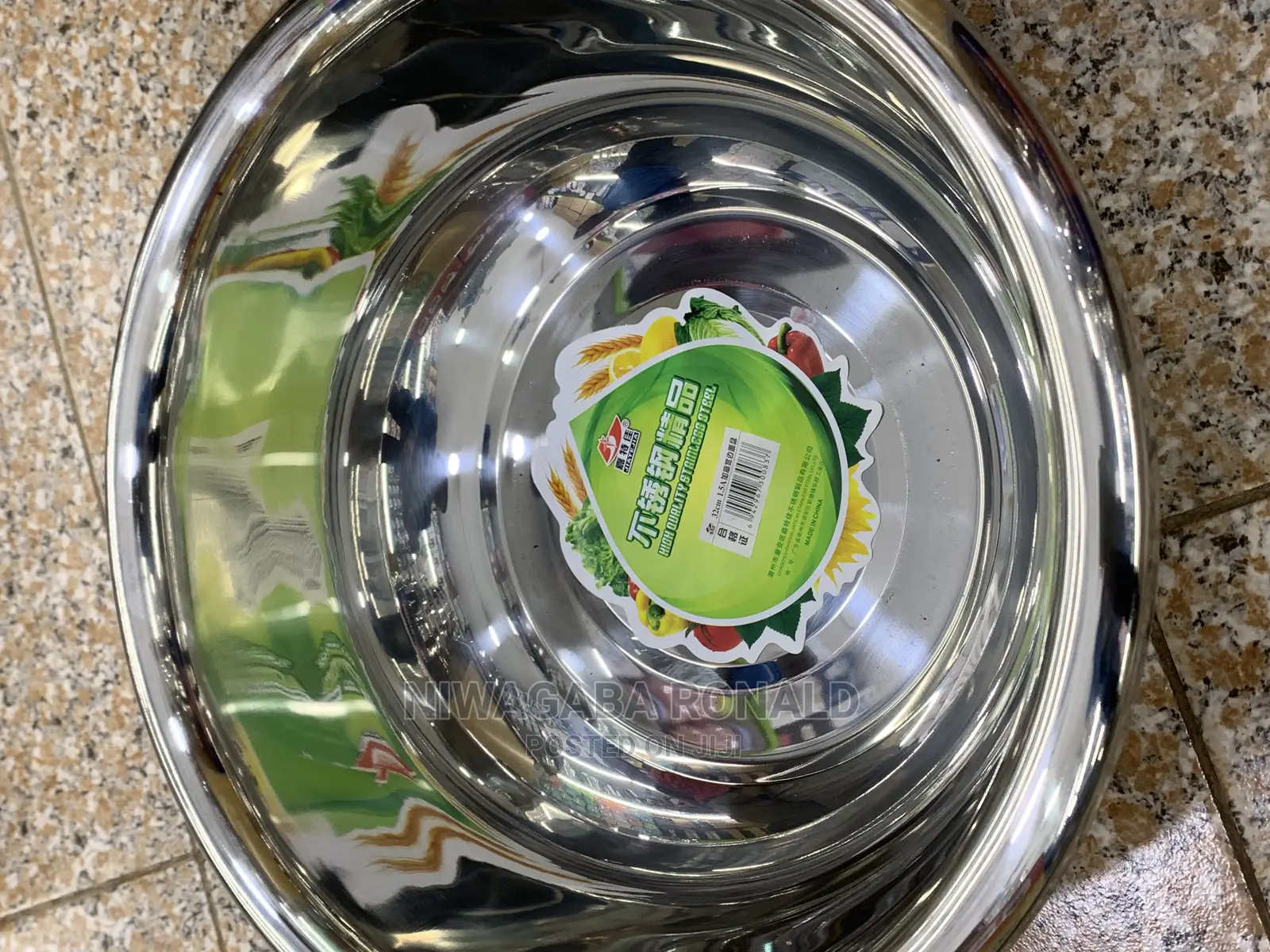 Heavy Stainless Steel Round Bowl for Utensils