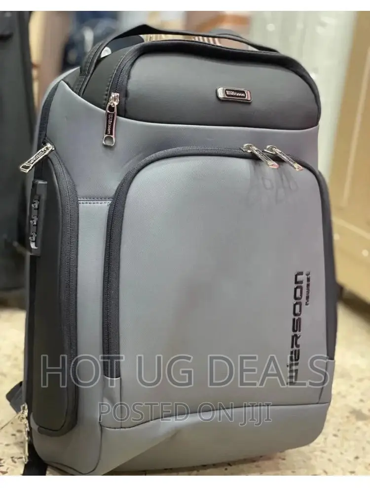 High Capacity Water Resistant Laptop Bag - Black
