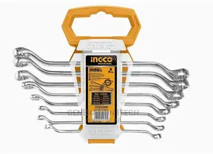 Ingco Offset Ring Spanner 8-Pieces Set, 6-22 Mm Size