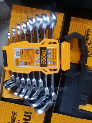 Ingco 8pcs Flexible Ratchet Spanner Set
