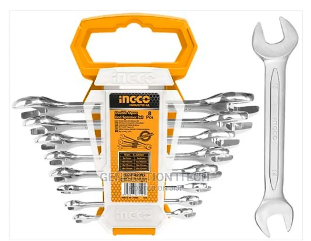 INGCO 8 PCS Double Open End Spanner Set - INDUSTRIAL