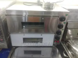 2 Chamber Commercial Pizza Oven - Silver