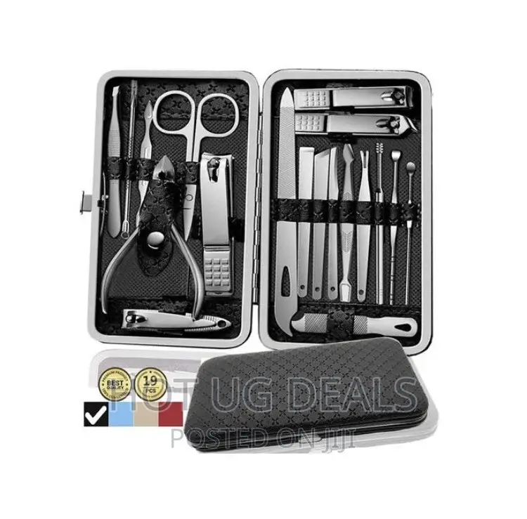 Manicure Nail Care Pedicure Kit-19 in 1with Travel Case