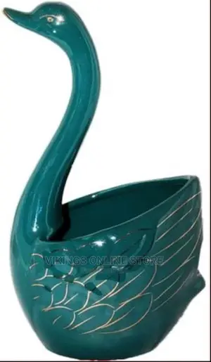 Ceramic Swan Fork, Spoon Cutlery Stand Holder