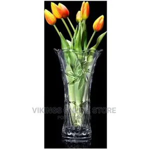 Glass Flower Vase, Colourless