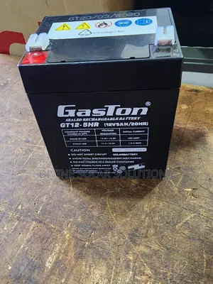 Gaston Rechargeable Battery 5ah12v/20hr