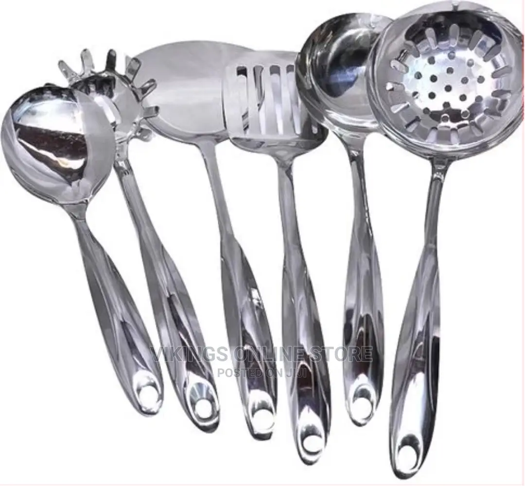 6 Pieces of Kitchen Tool Food Serving Spoons Cutlery Set