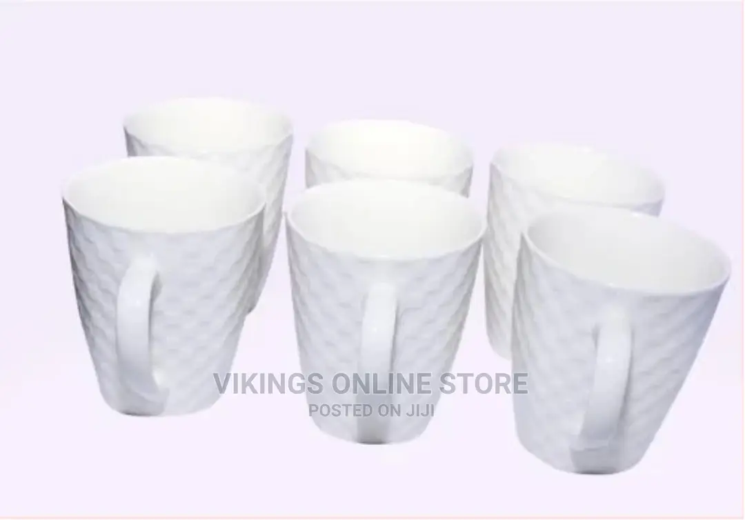 6 Pieces of Self Design Mugs/Cups – White