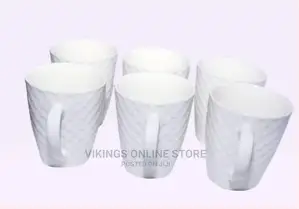 6 Pieces of Self Design Mugs/Cups – White