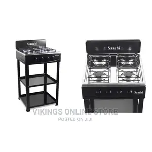 Saachi Stainless Steel 4 Gas Burner Stove With Shelves –