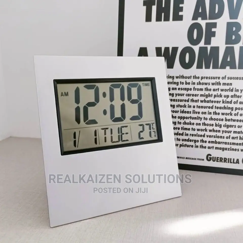 LCD Digital Electronic Alarm | Date | Calendar | Temp Clock
