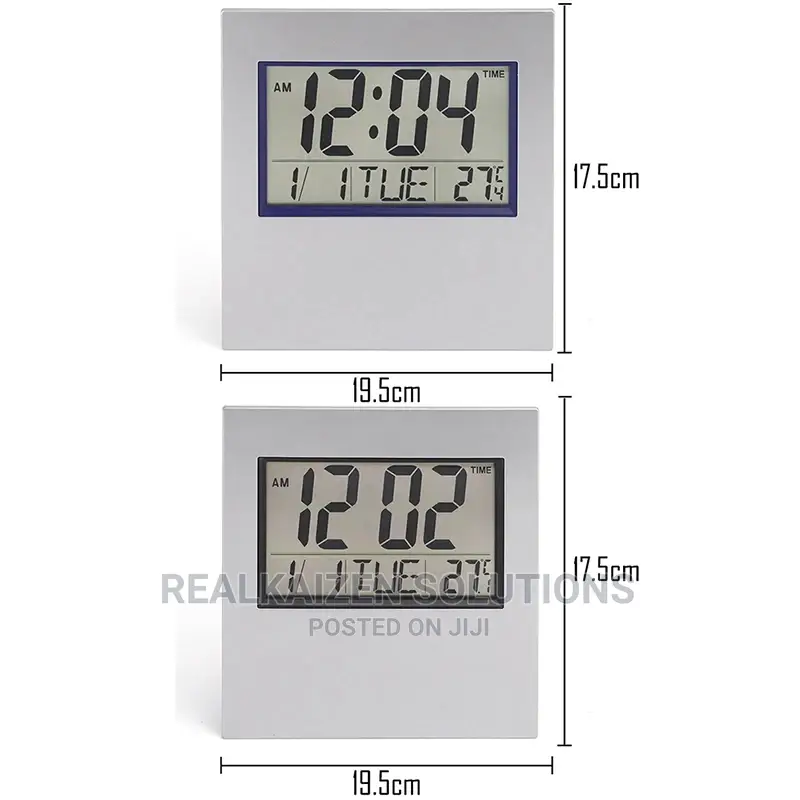 LCD Digital Electronic Alarm | Date | Calendar | Temp Clock
