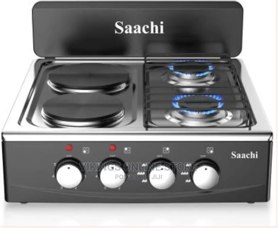 Saachi 2 Gas + 2 Electric Hot Plates