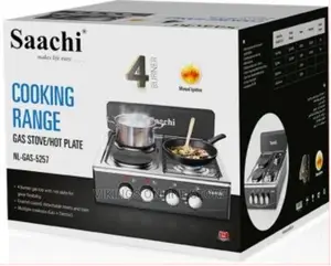 Saachi 2 Gas + 2 Electric Hot Plates
