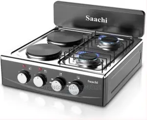 Saachi 2 Gas + 2 Electric Hot Plates