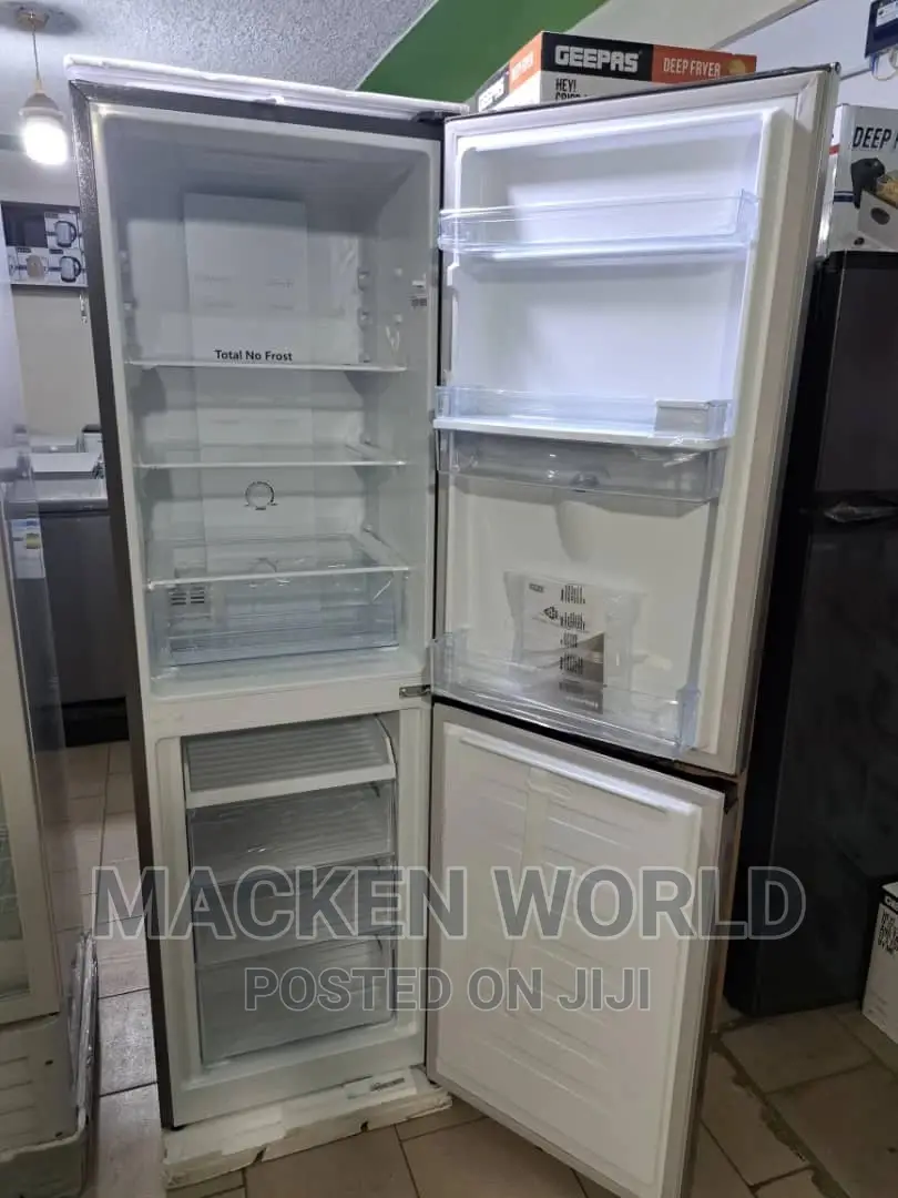 330l Hisense Double Door Fridge -Silver