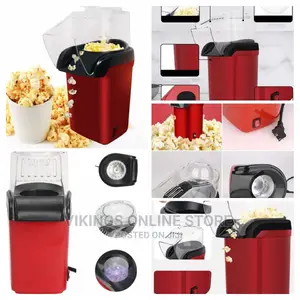 Hot Air Portable Popcorn Maker Popper Machine- Red