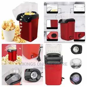 Hot Air Portable Popcorn Maker Popper Machine- Red