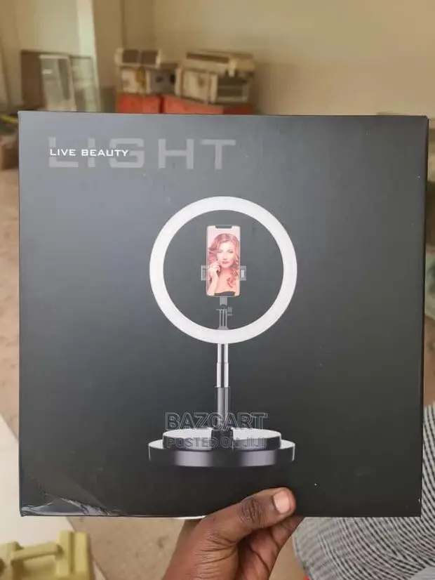 Table Ring Light With Phone Holder