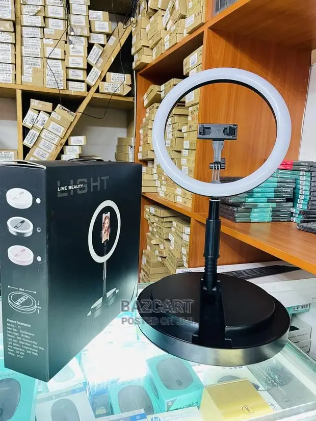 Table Ring Light With Phone Holder