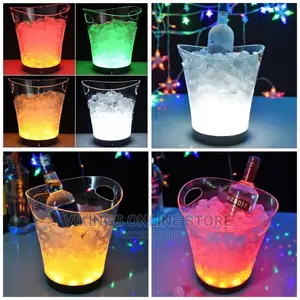5L Led Ice Bucket Color Changing Champagne Wine Ice Bucket