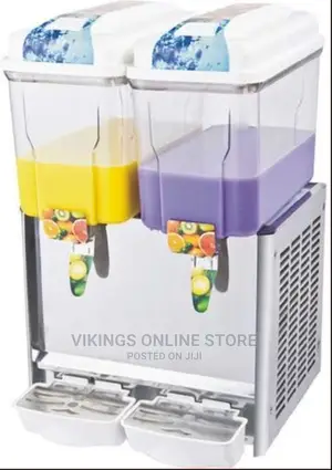 Commercial Cold Beverage Dispenser 2 Tap Juice Dispenser