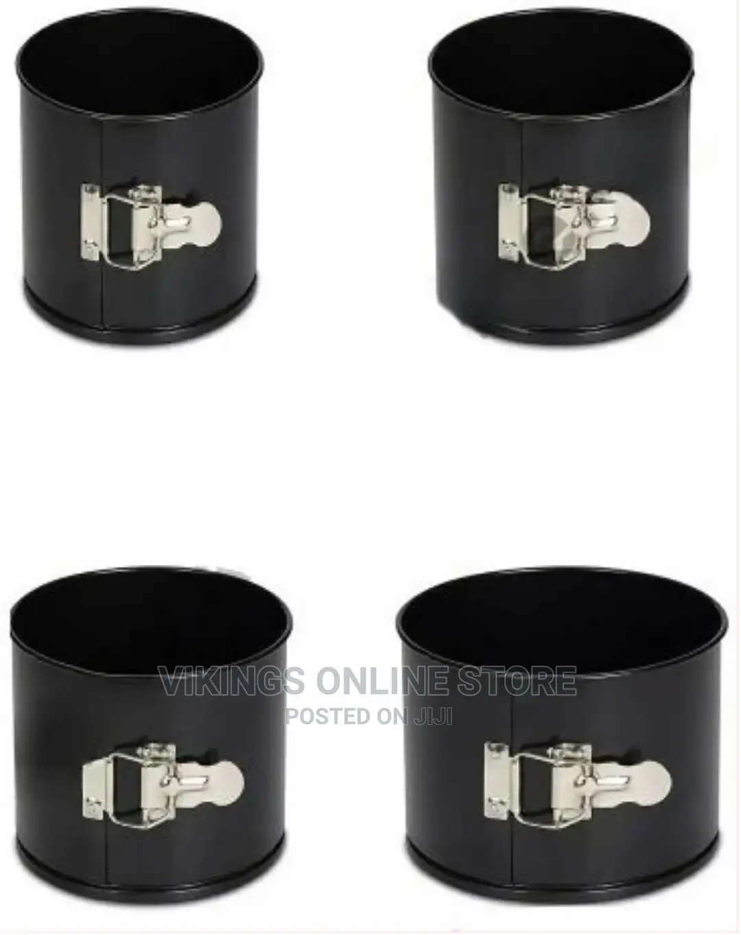Cake Decor 4 PCS Round Springform Tin Nonstick Mould Pan