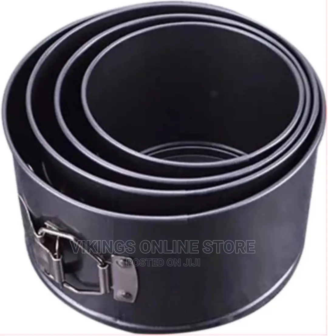 Cake Decor 4 PCS Round Springform Tin Nonstick Mould Pan