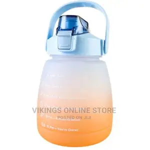 1500ml Time Marked Fitness Jug Frosted Sports Water Bottle