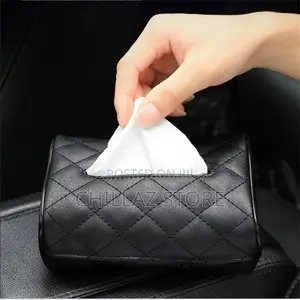 Leather Car Tissue Box