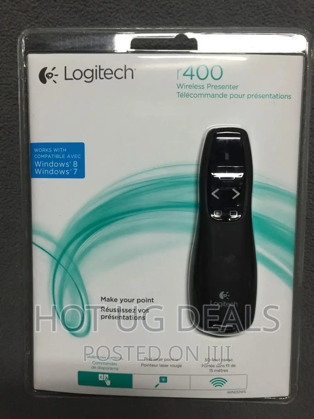 Logitech R400 Wireless Presenter -black