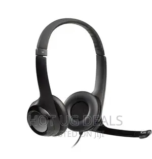 Logitech H390 Wired Headset, Stereo Headphones - Black