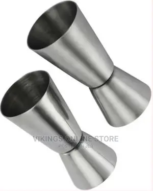 2PC Jigger Spirit Cocktail Alcohol Double Shot Measure Cup