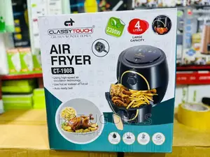 4litres Classy Oil Free Healthy Air Fryer-Black