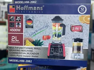 Hoffman 2l Heavy Duty Electric Commercial Blender- Red/Black