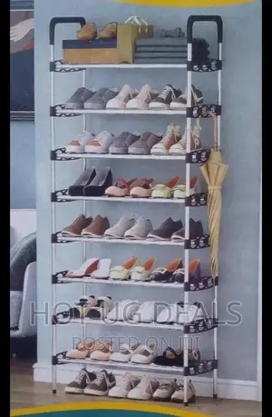 7 Layer Shoe Rack -Black