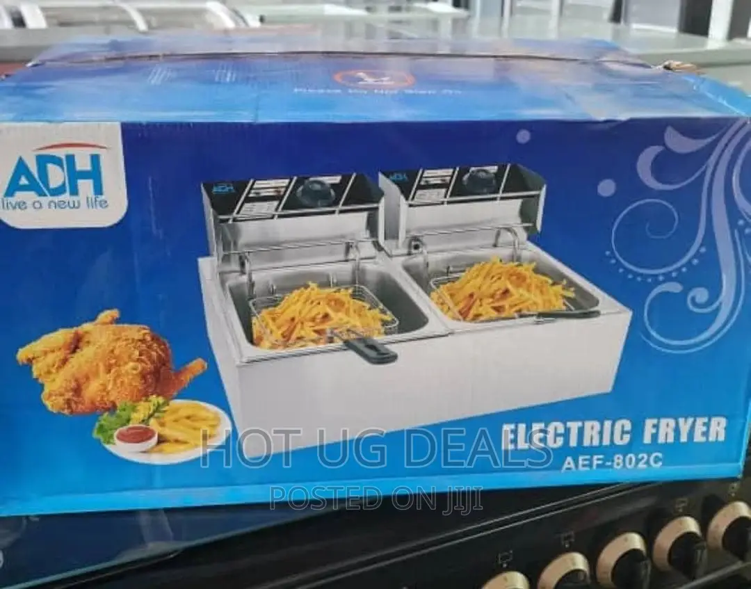 12L Double Electric Deep Fryer - Silver