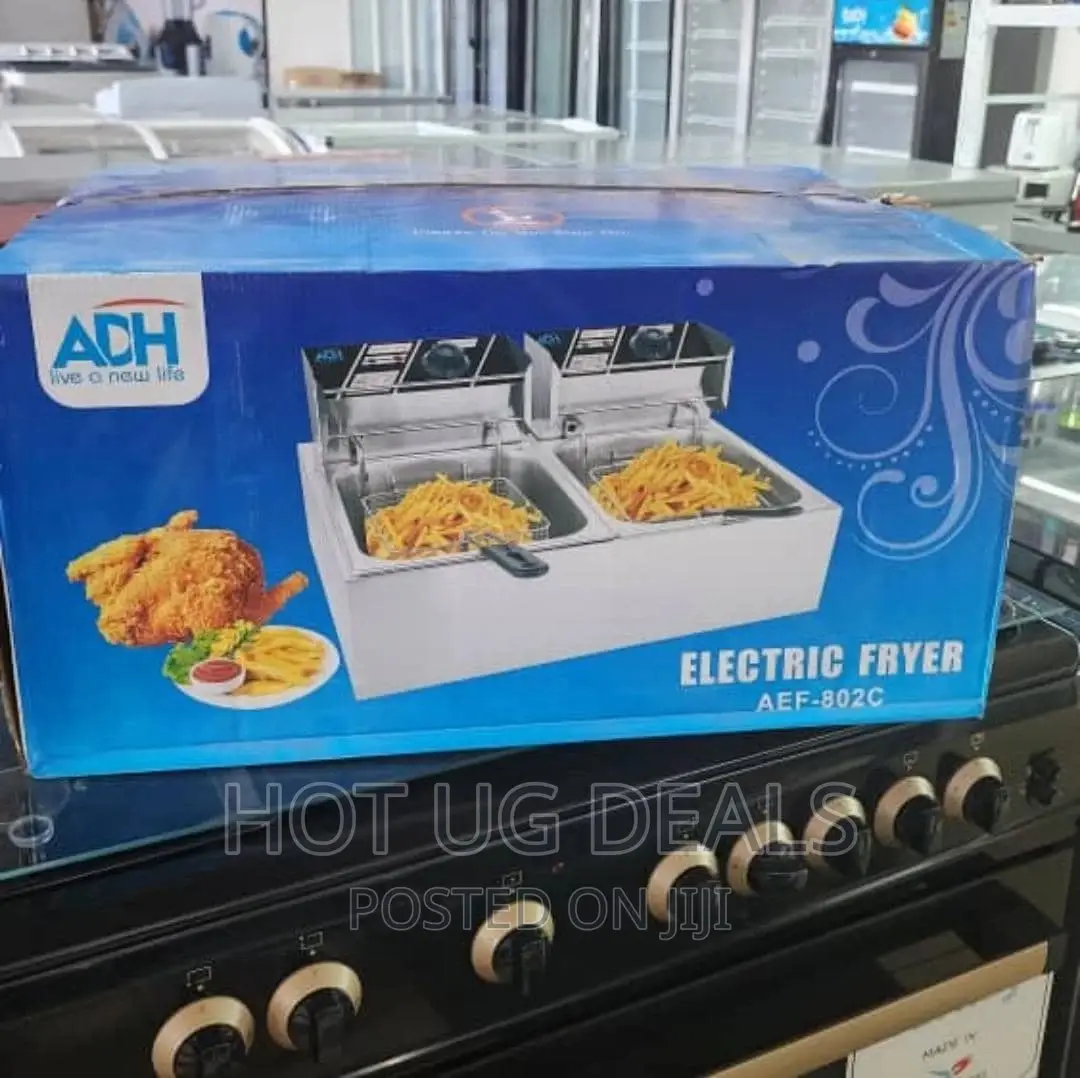 12L Double Electric Deep Fryer - Silver