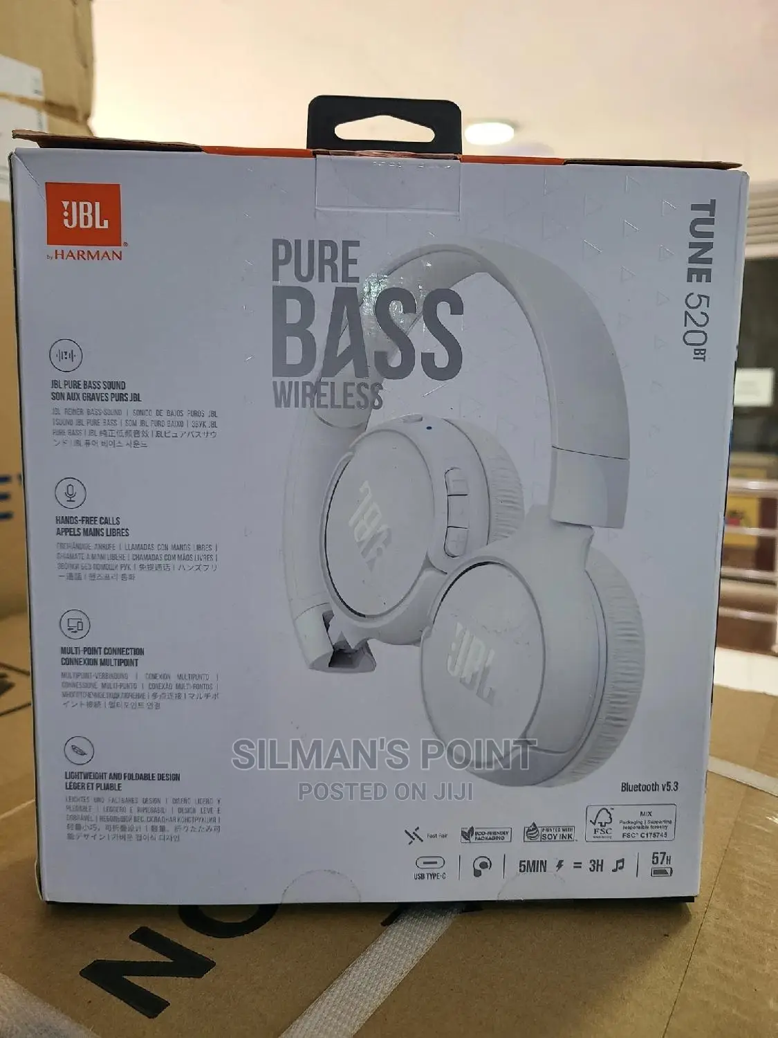 JBL Tune 520bt White